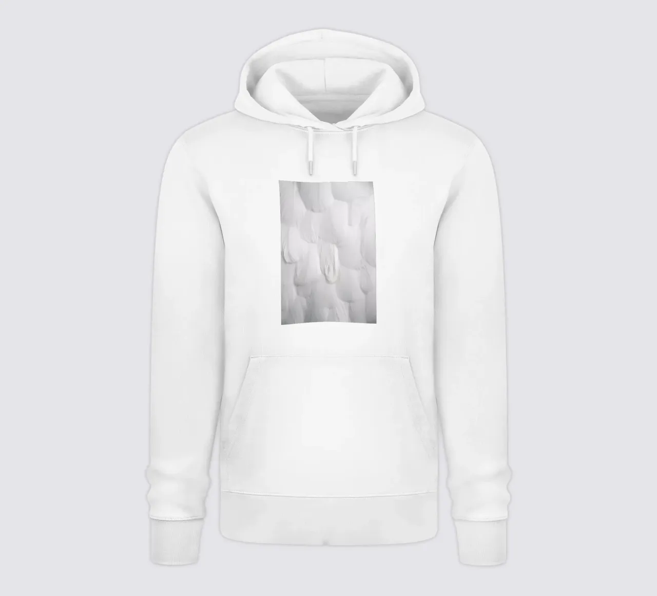 Soft White Feathers felpa con cappuccio da Studio Nahili