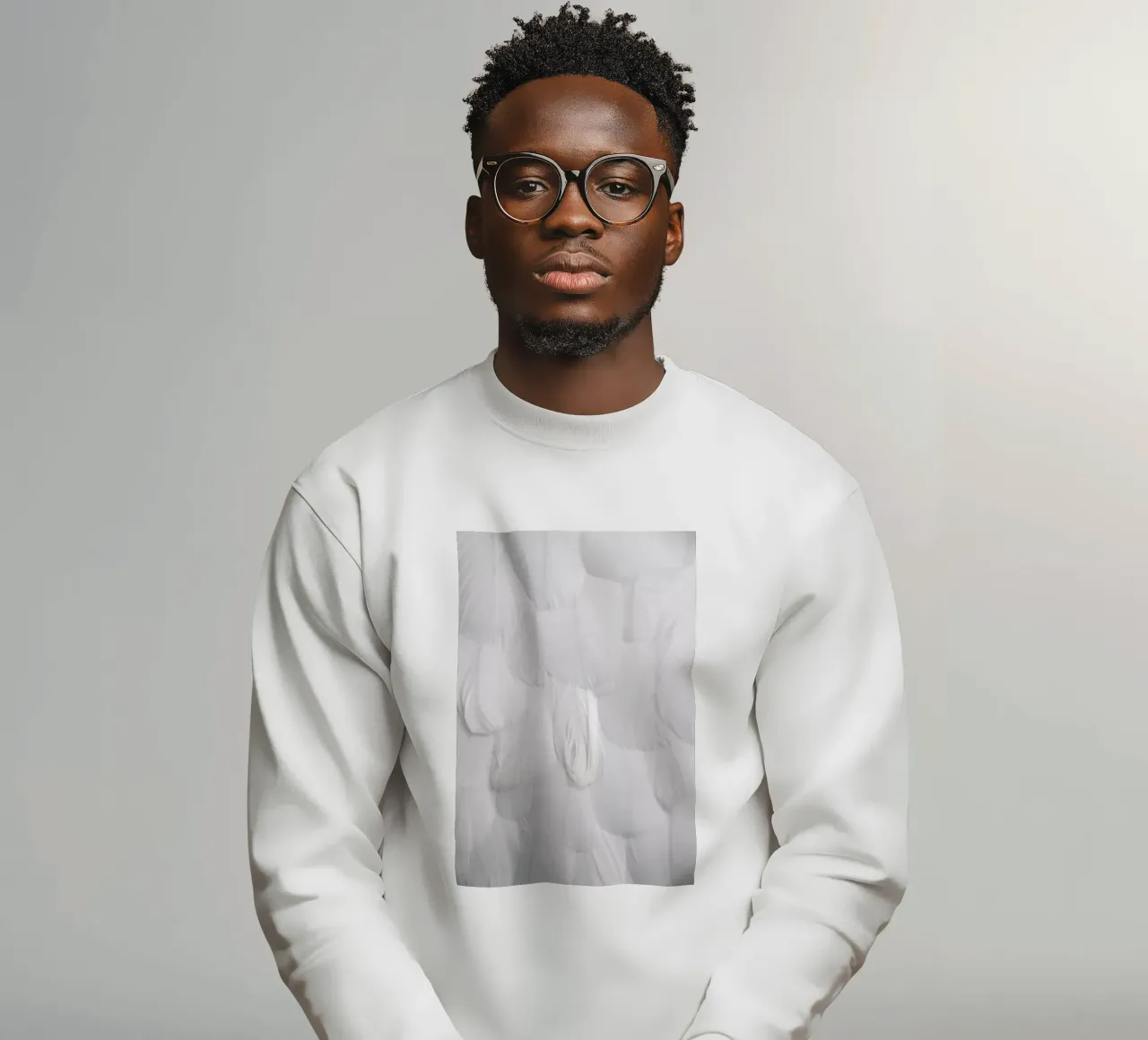 Soft White Feathers felpa da Studio Nahili