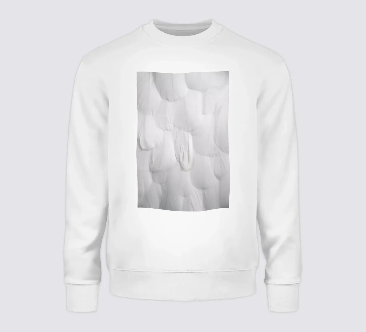 Soft White Feathers felpa da Studio Nahili