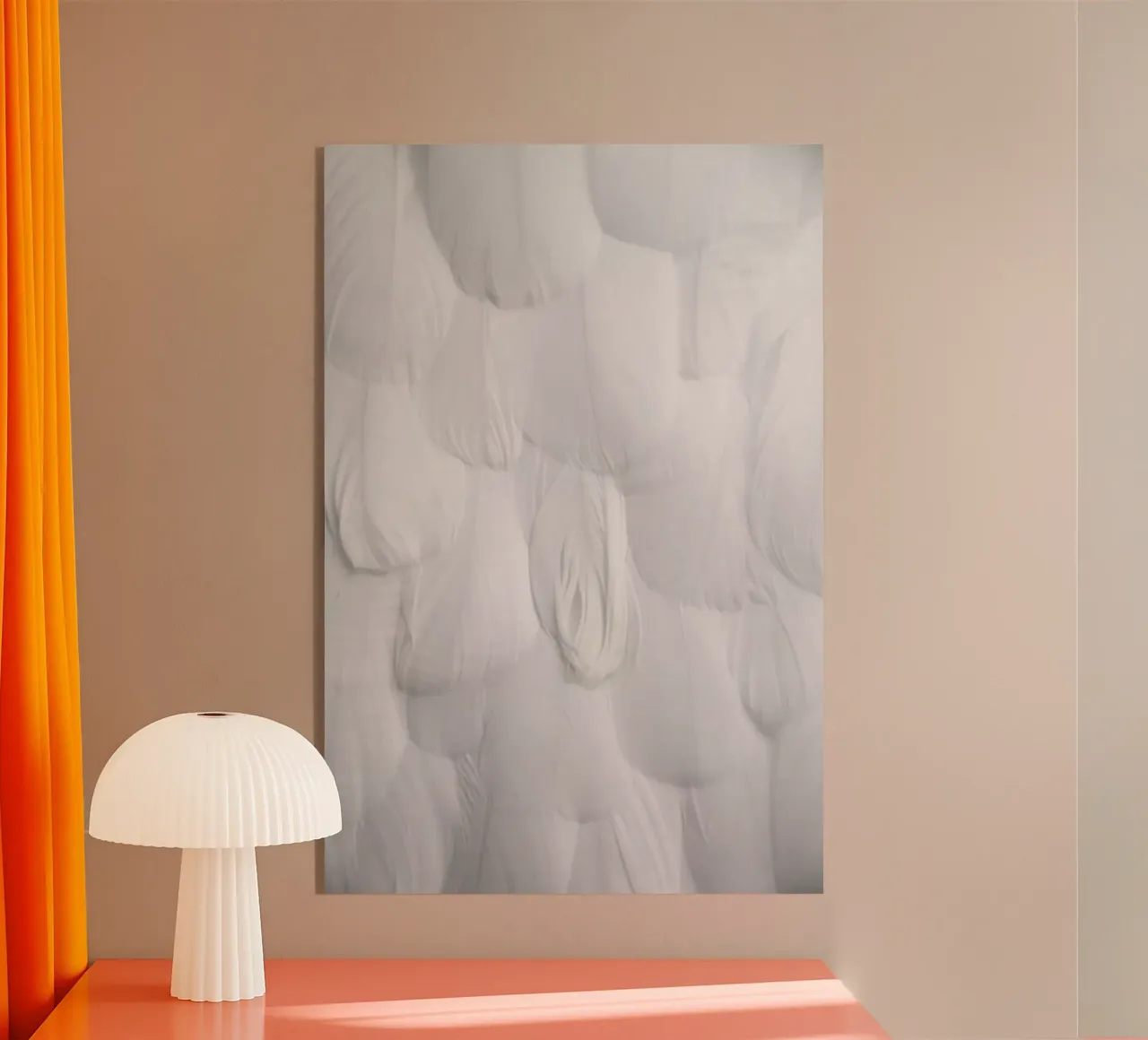 Soft White Feathers plexiglass da Studio Nahili