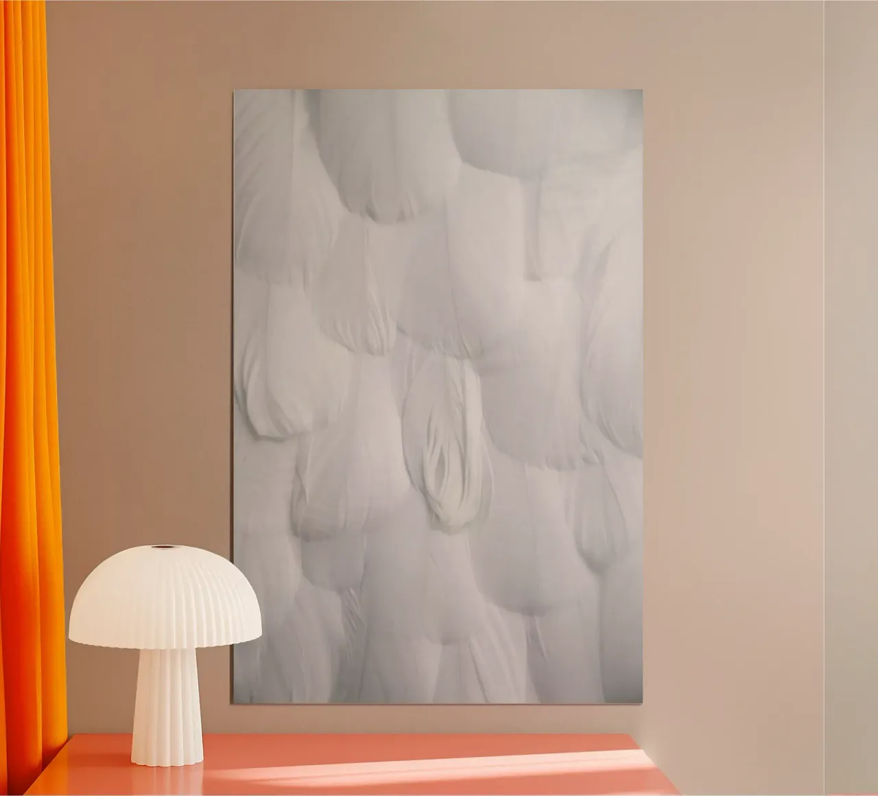 Soft White Feathers poster da Studio Nahili