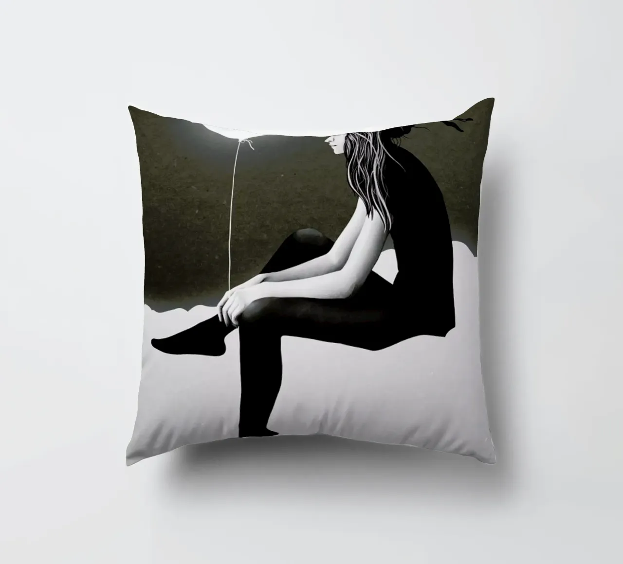 No Such Thing As Nothing (by Night) cuscino da Ruben Ireland