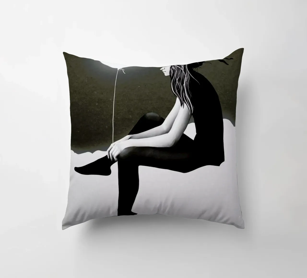 No Such Thing As Nothing (by Night) cuscino da Ruben Ireland