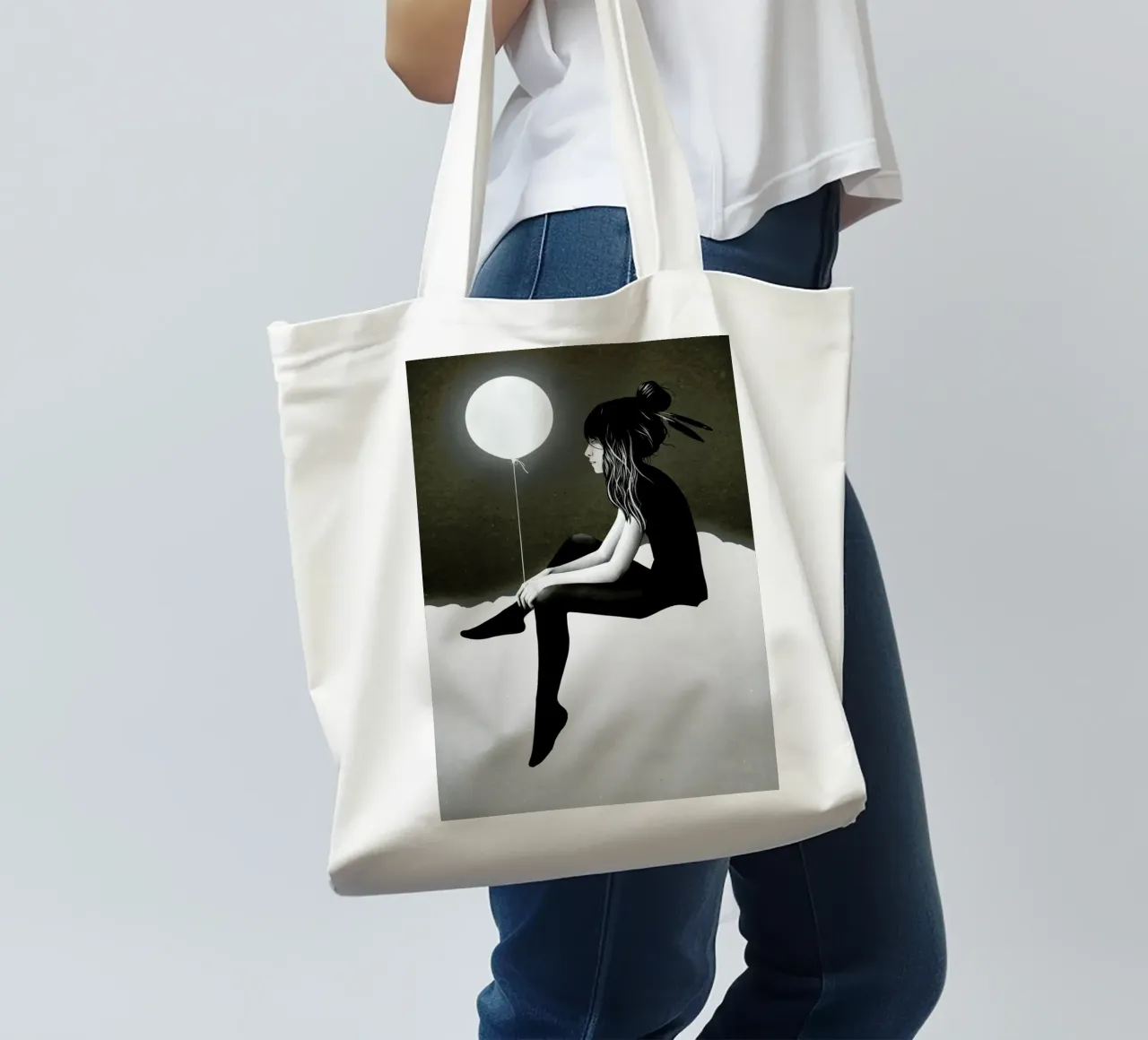 No Such Thing As Nothing (by Night) tote bag by Ruben Ireland