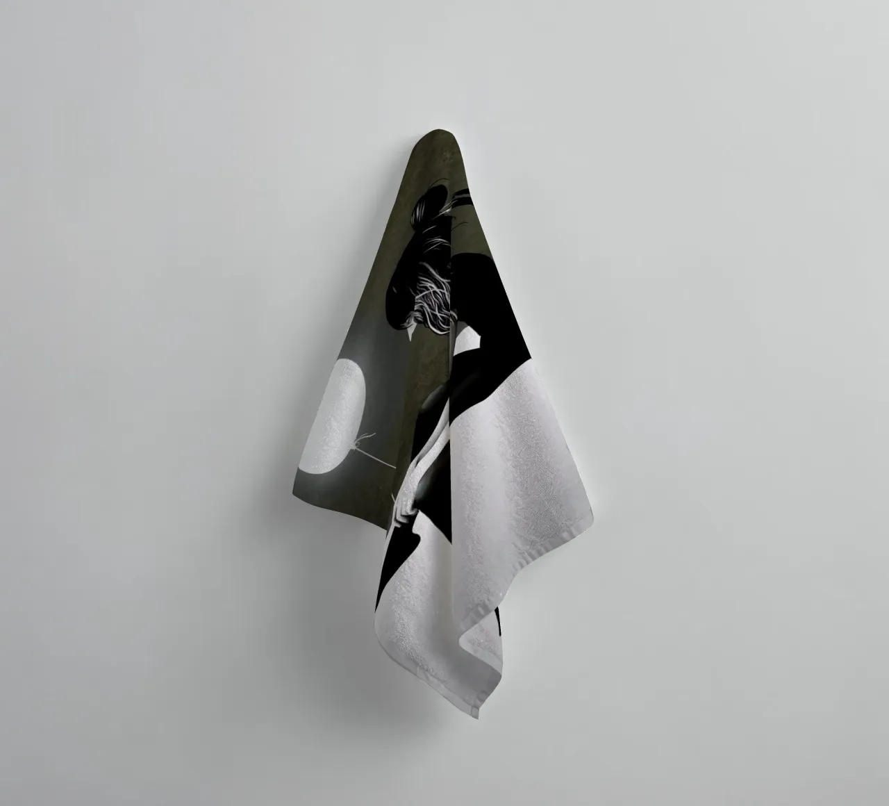 No Such Thing As Nothing (by Night) towel by Ruben Ireland