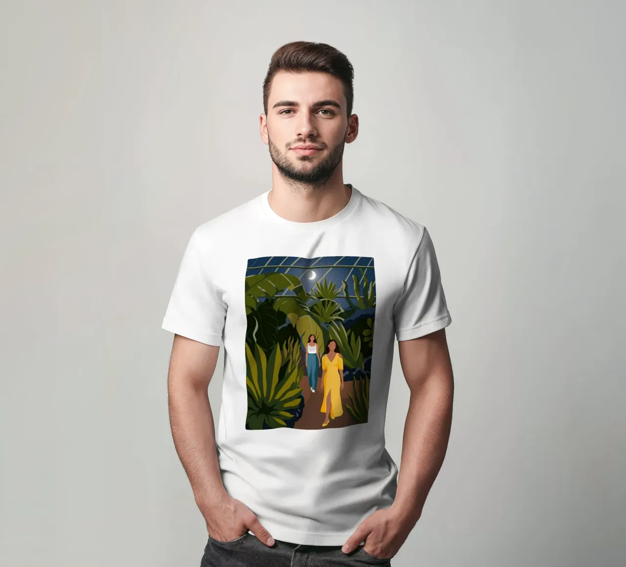 Passeggiata nella giungla al chiaro di luna t-shirt da Veiled Canvas