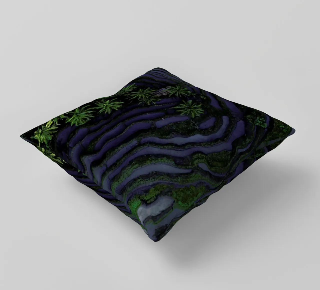 Tropical Risefields From Above cuscino da Studio Nahili