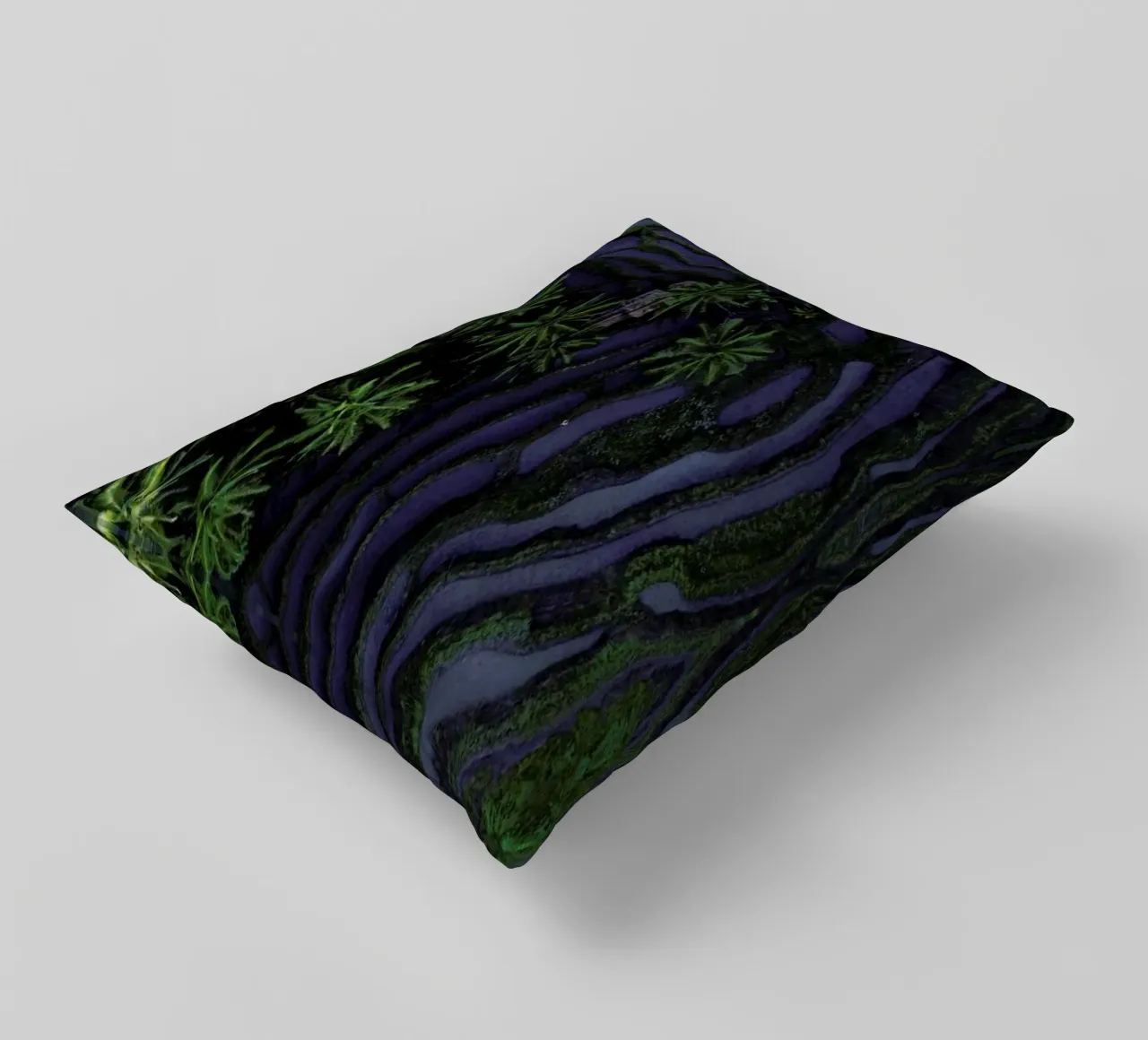 Tropical Risefields From Above cuscino da Studio Nahili