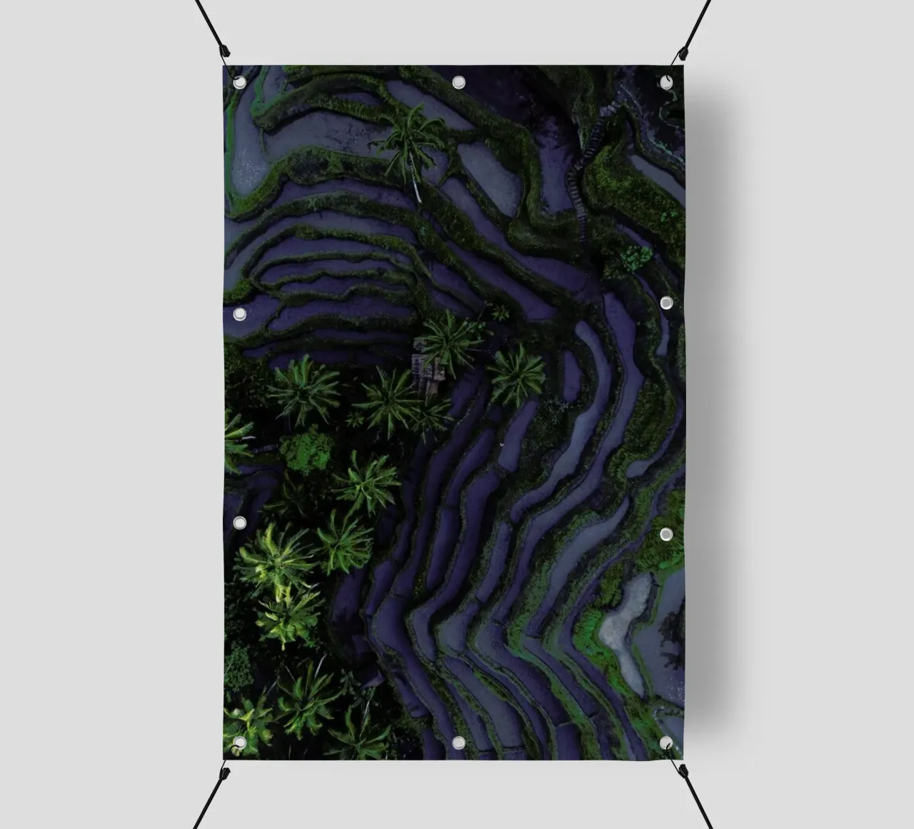 Tropical Risefields From Above telo in pvc da Studio Nahili