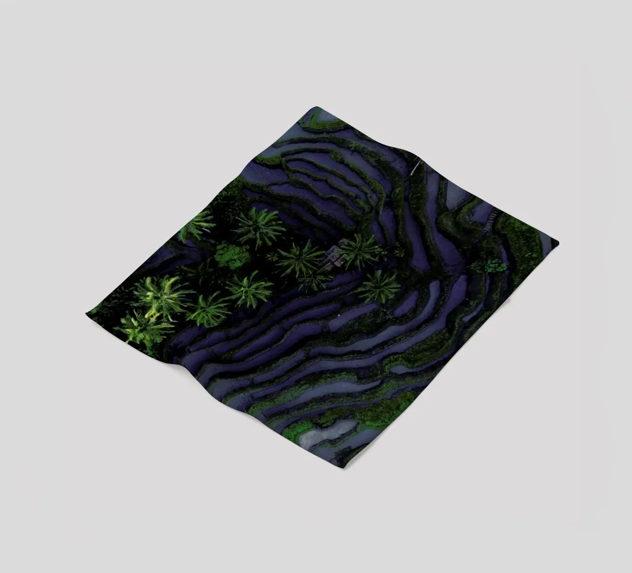 Tropical Risefields From Above coperta in pile da Studio Nahili