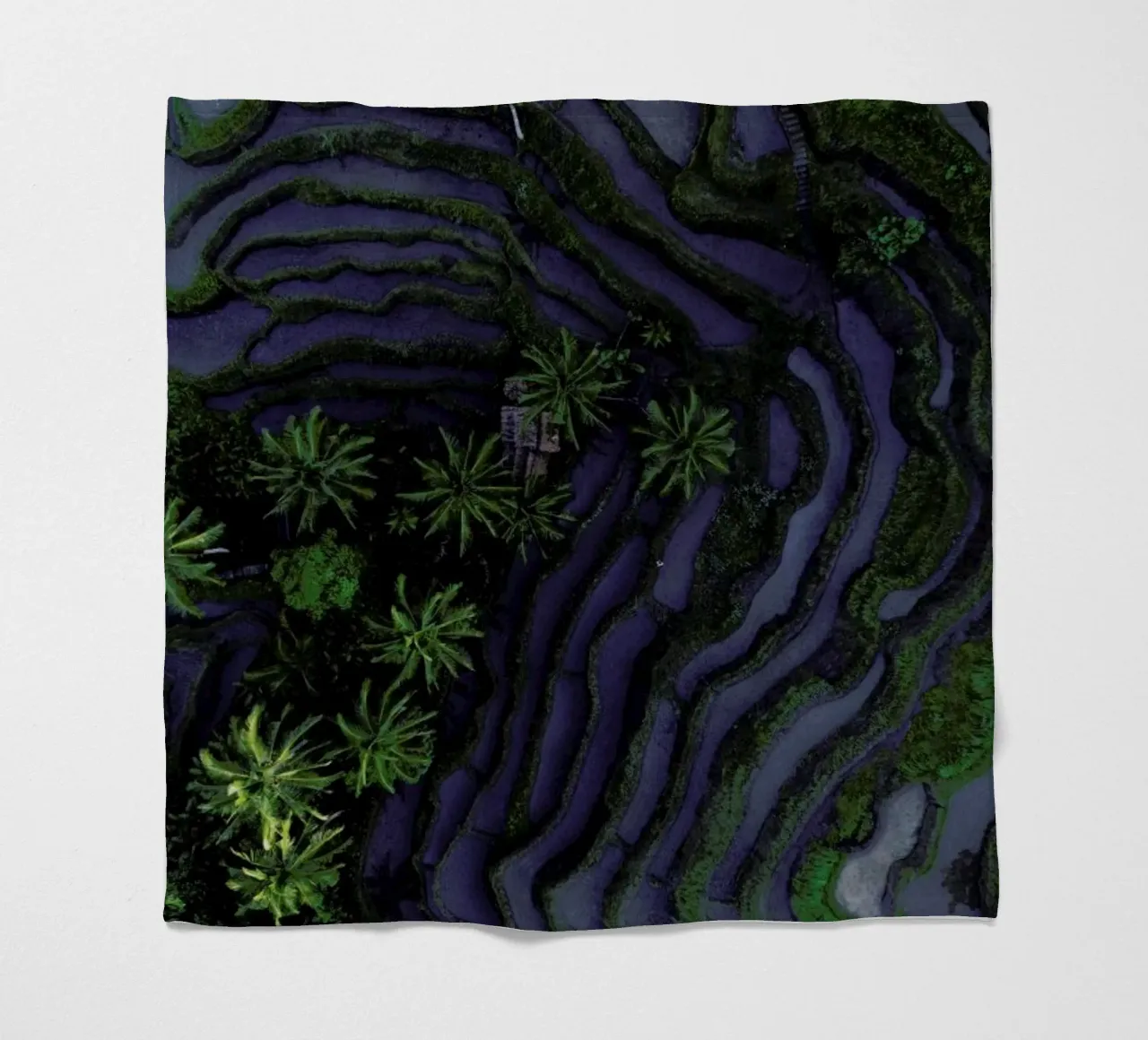 Tropical Risefields From Above coperta in pile da Studio Nahili