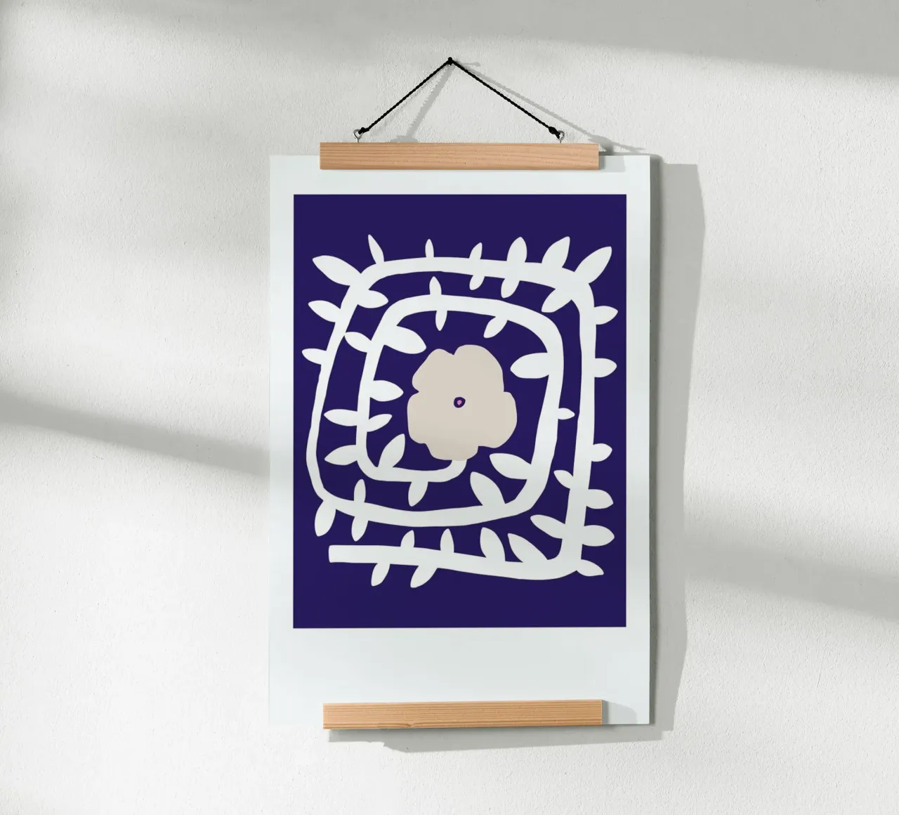 Flowery No. 5 poster con telaio in plastica da typealive
