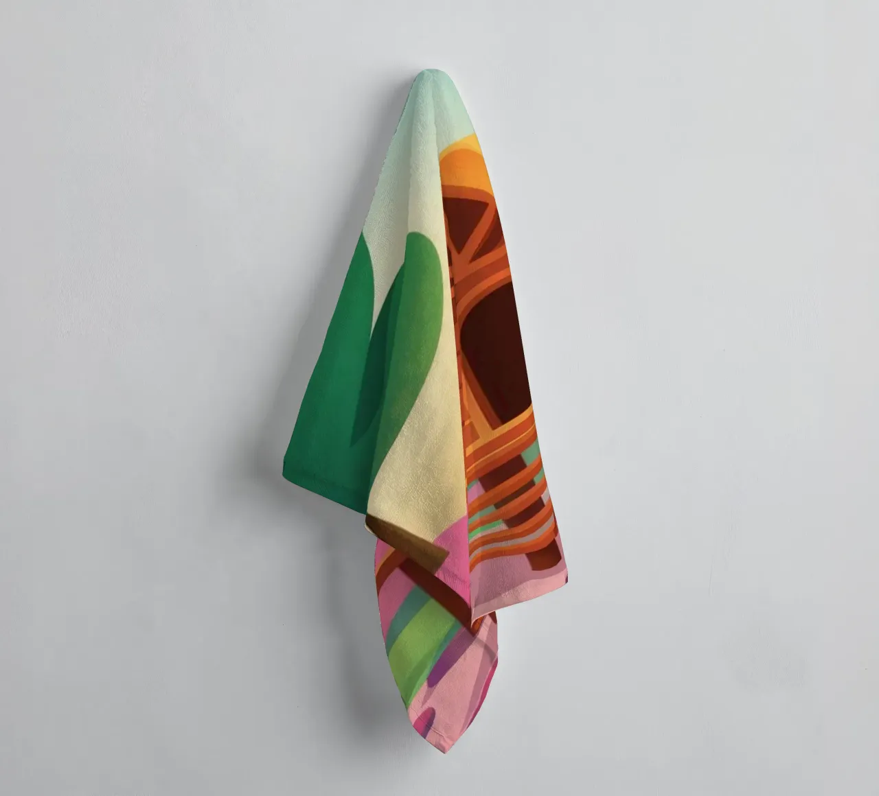 Rustig toevluchtsoord in het bos badhanddoek van Veiled Canvas