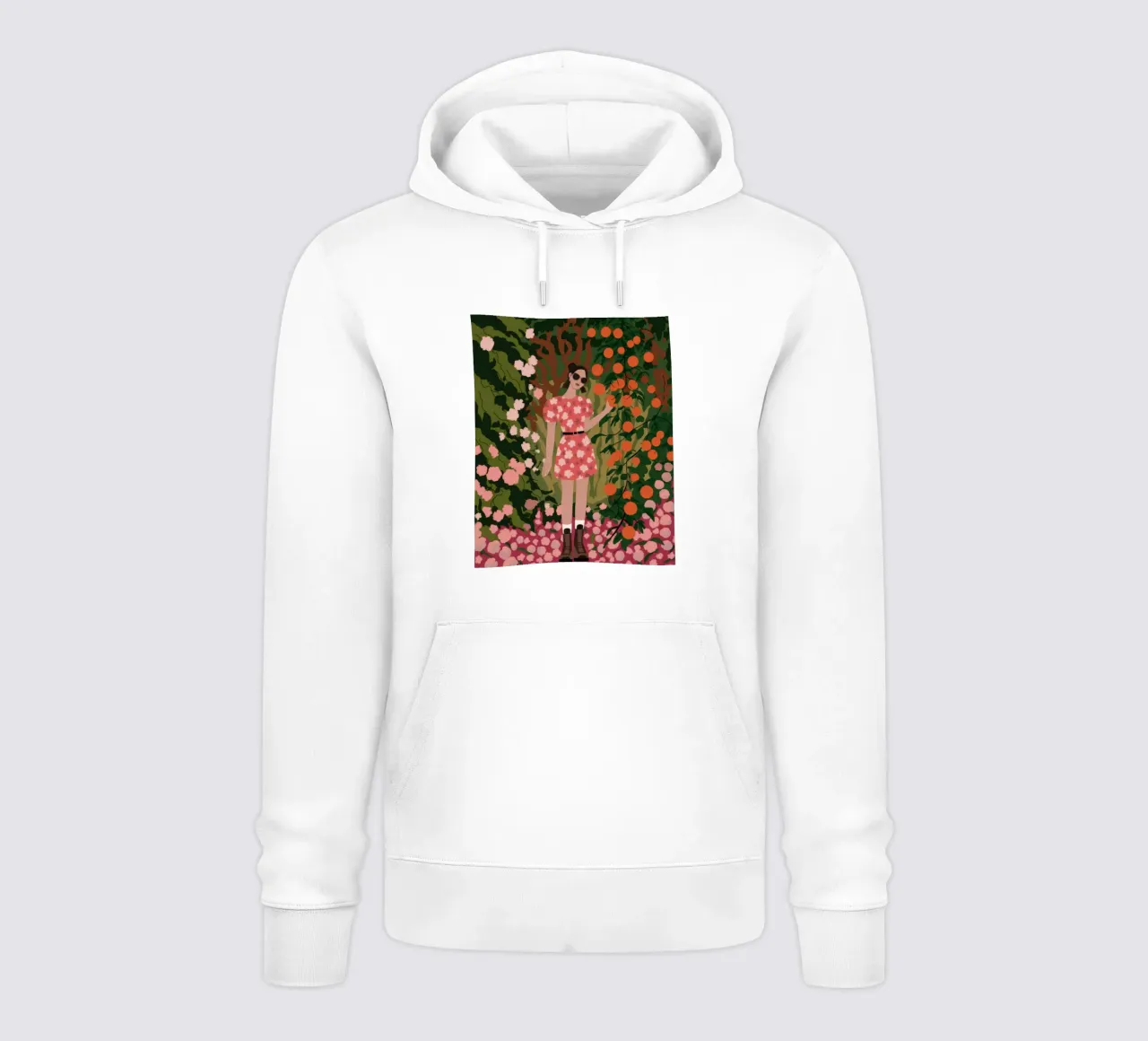 Giardino floreale Solitudine felpa con cappuccio da Veiled Canvas