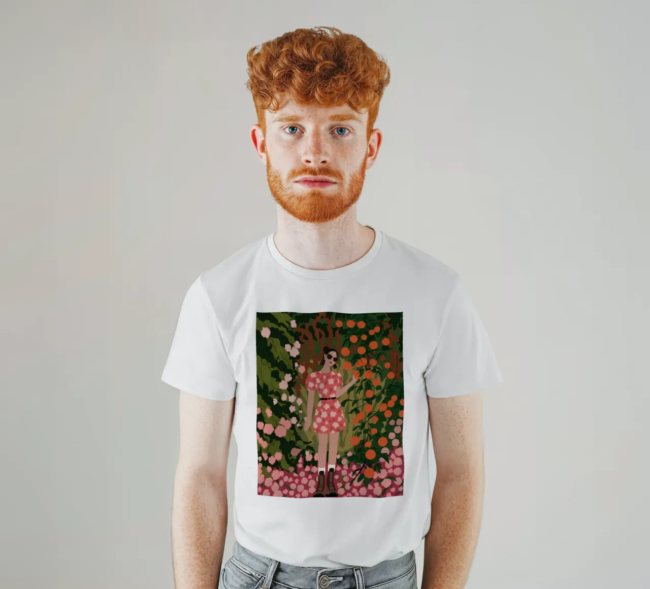 Blumengarten Einsamkeit T-Shirt von Veiled Canvas