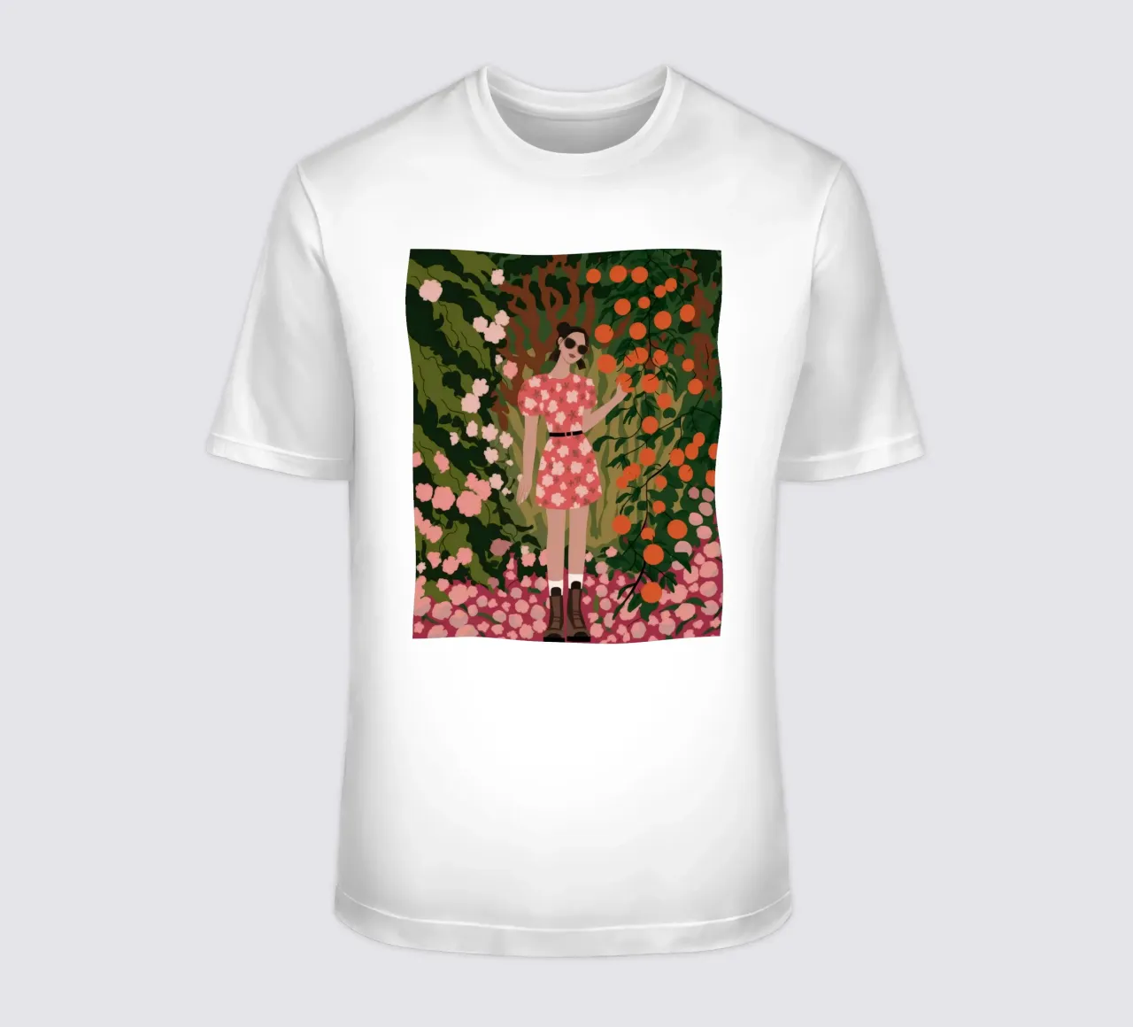 Blumengarten Einsamkeit T-Shirt von Veiled Canvas