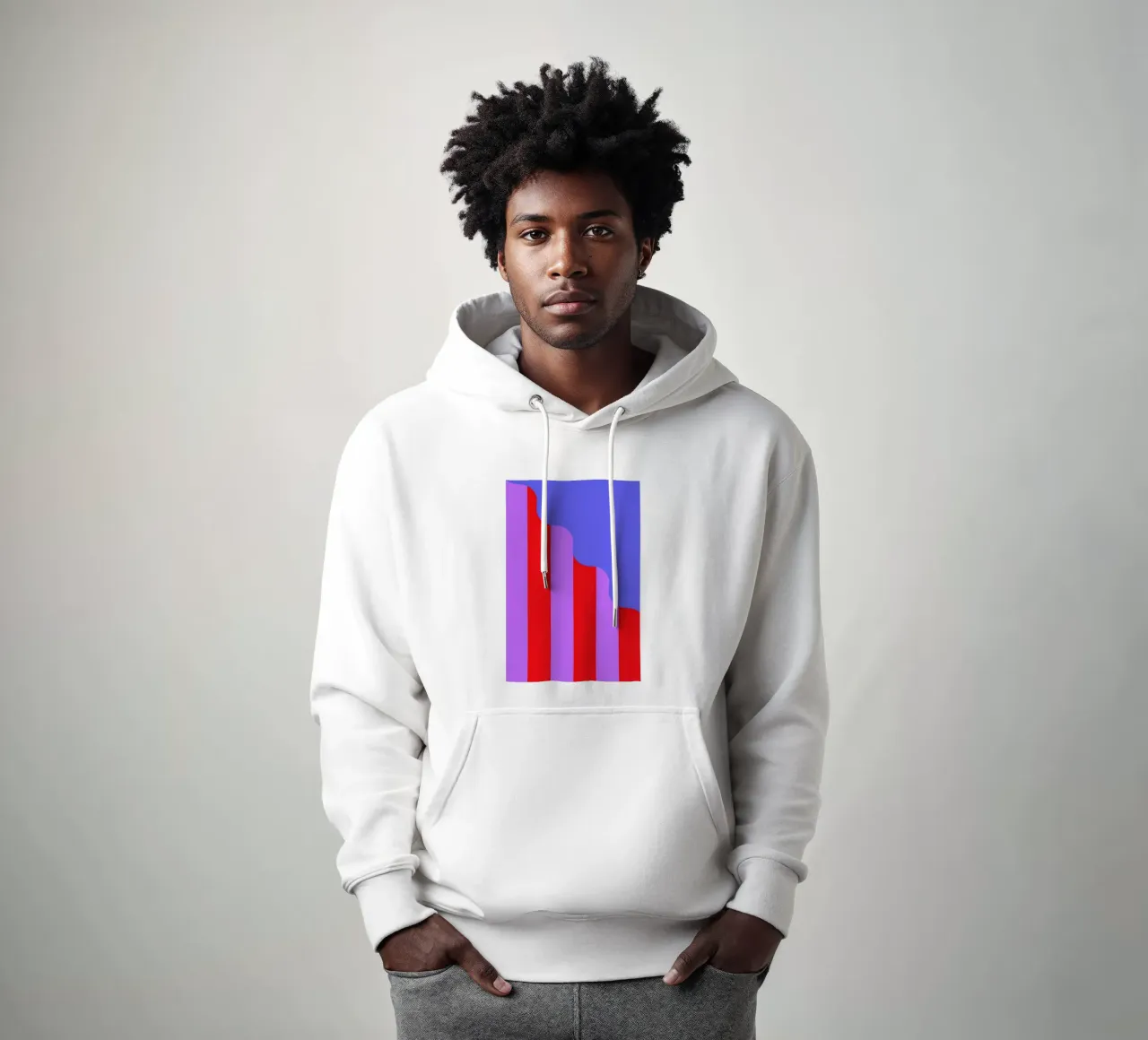Stripes and Waves sudadera con capucha de La Come Di