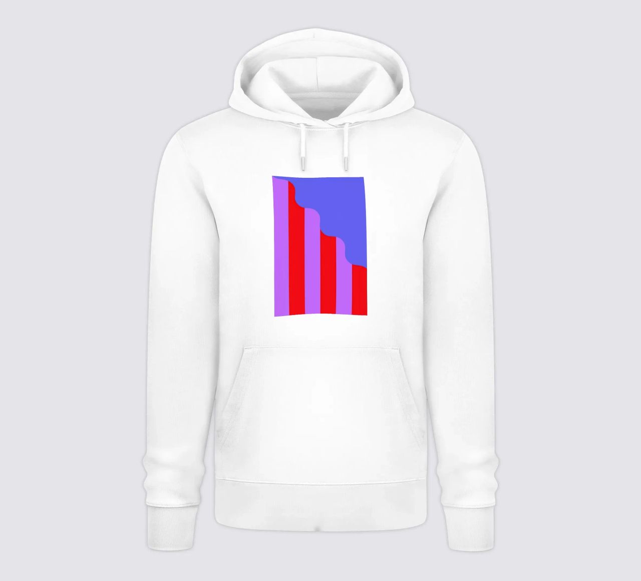 Stripes and Waves felpa con cappuccio da La Come Di