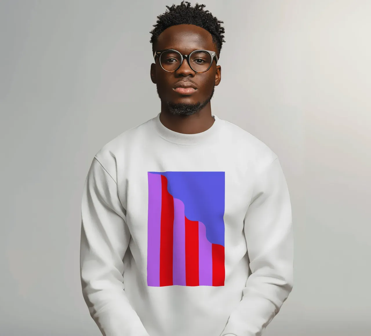 Stripes and Waves felpa da La Come Di