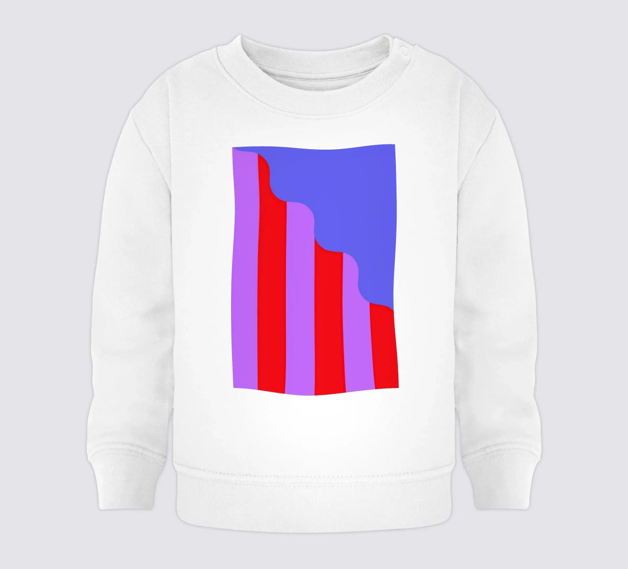 Stripes and Waves felpa neonato da La Come Di
