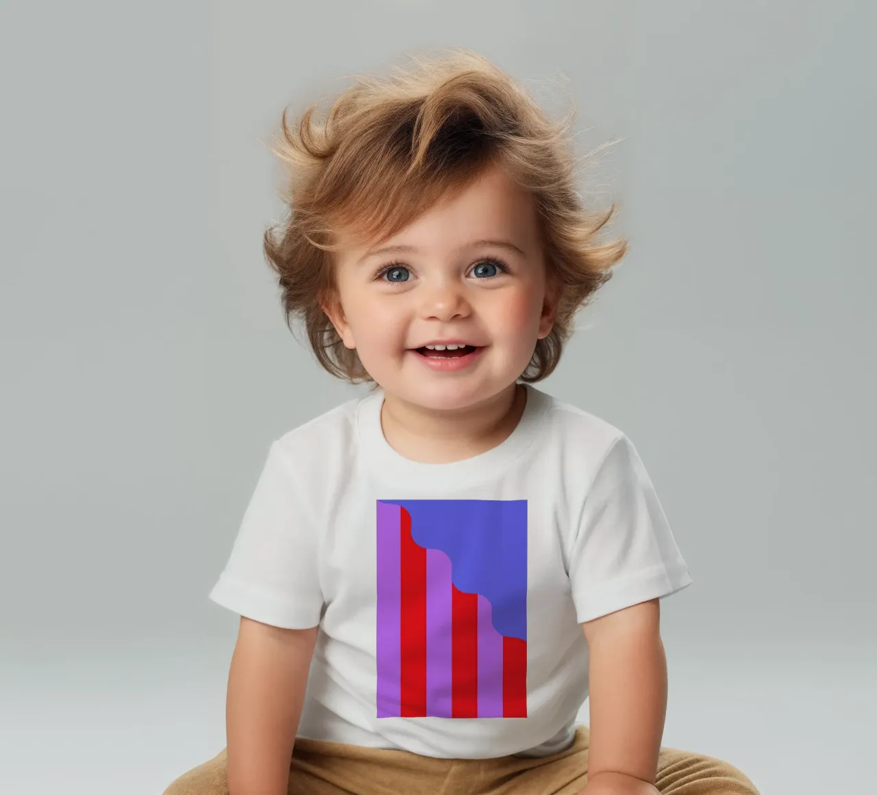 Stripes and Waves maglietta neonato da La Come Di