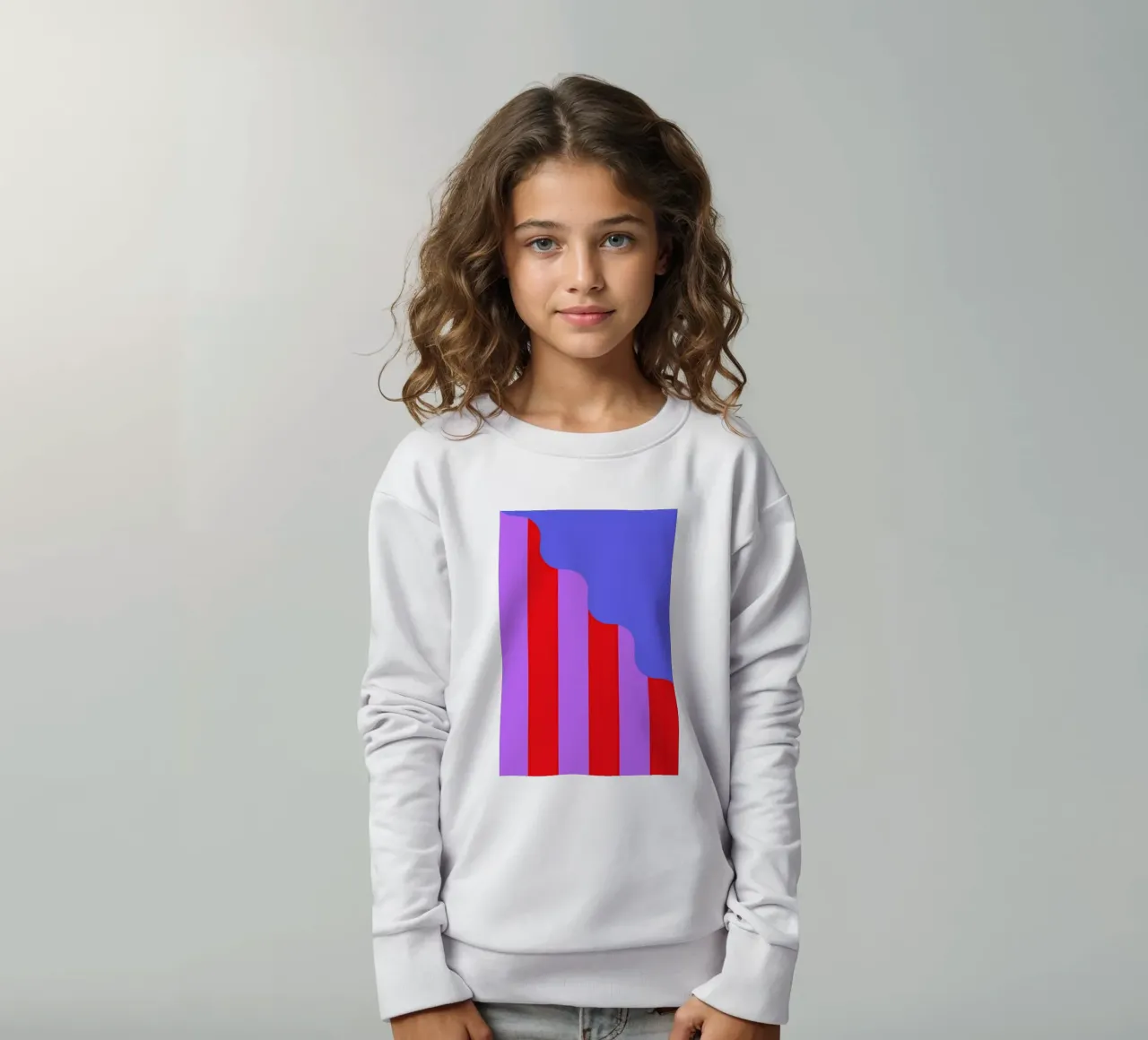 Stripes and Waves felpa bambino da La Come Di