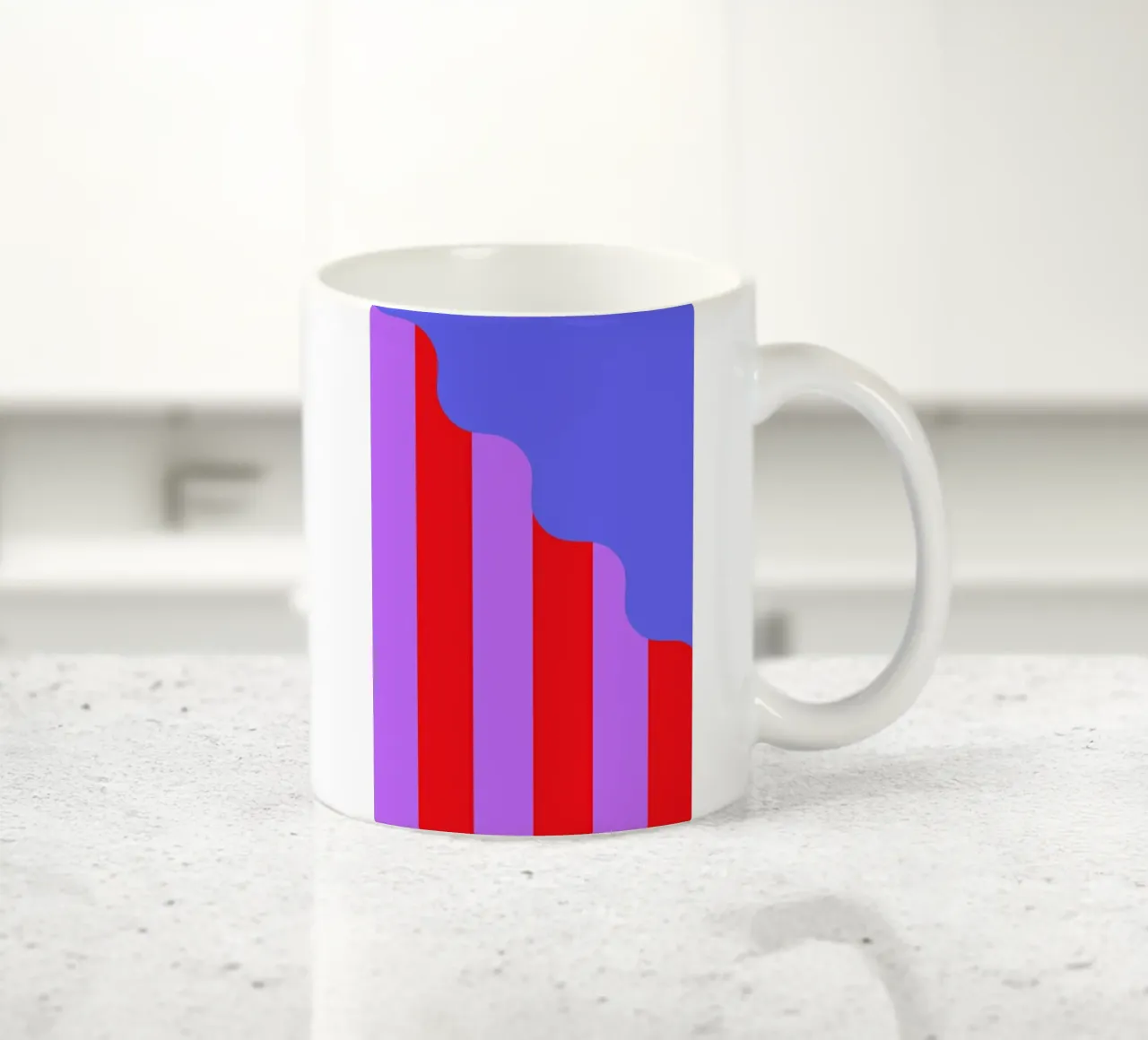 Stripes and Waves ceramic mug by La Come Di