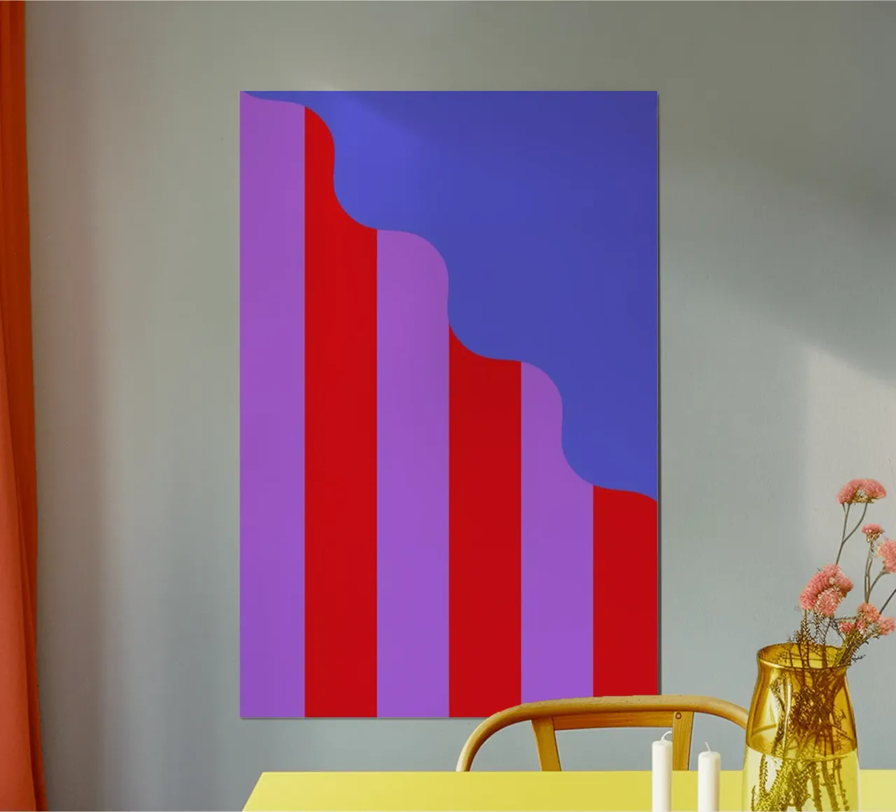 Stripes and Waves poster by La Come Di