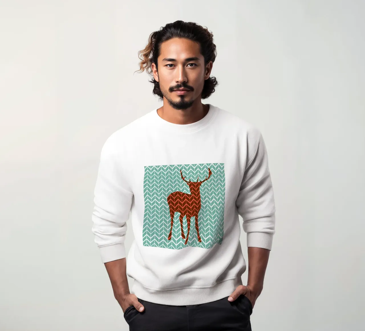 Oh Deer ! felpa da Vintage Skies
