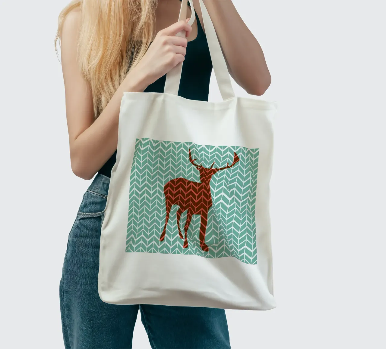 Oh Deer ! tote bag by Vintage Skies