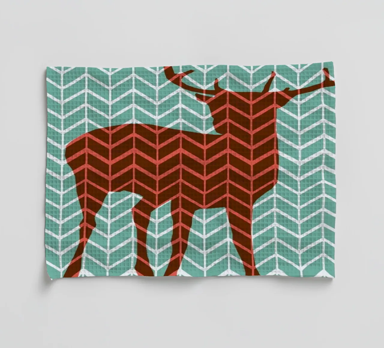 Oh Deer ! tea towel by Vintage Skies