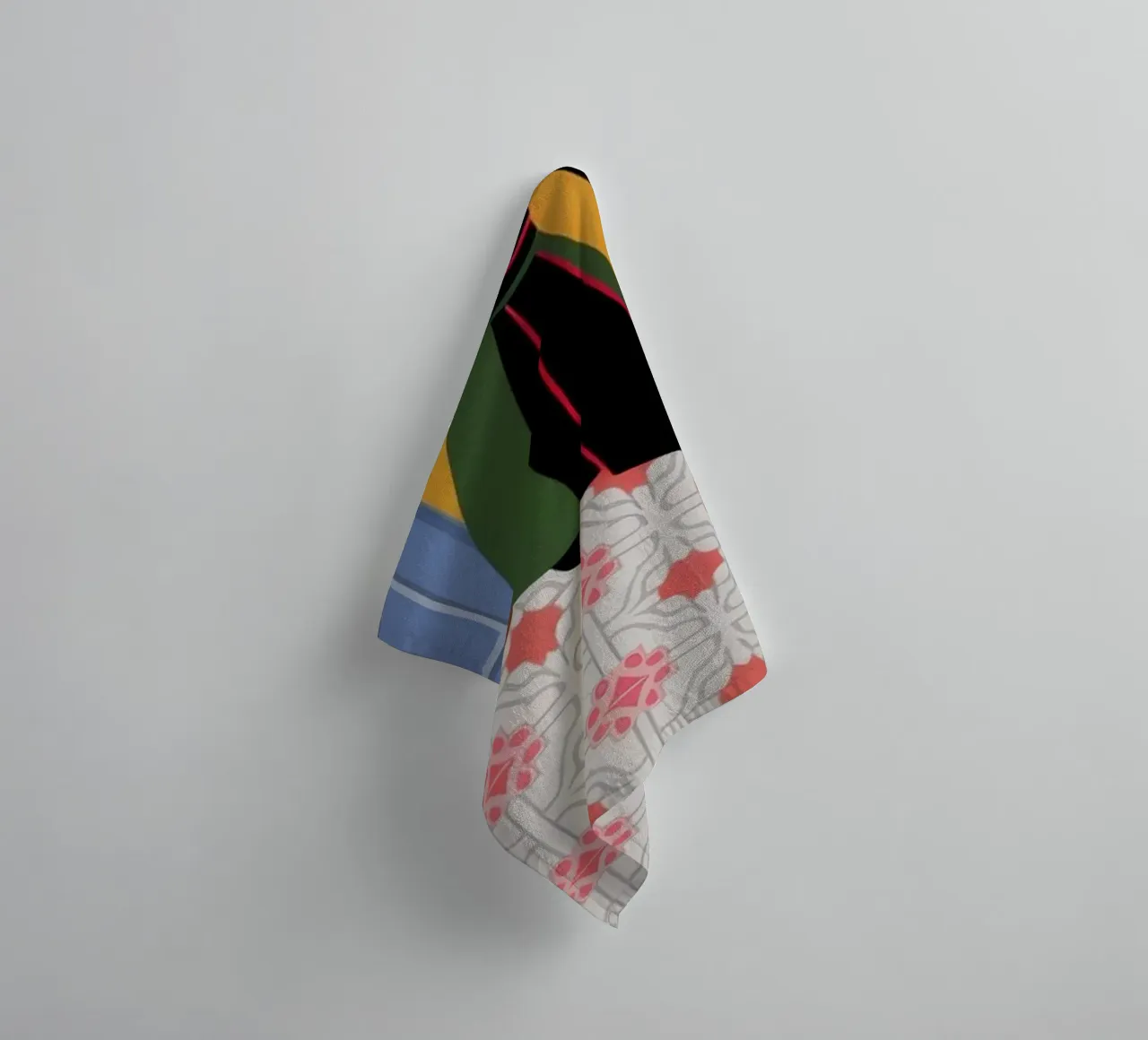 Dynamisch dansplezier badhanddoek van Veiled Canvas