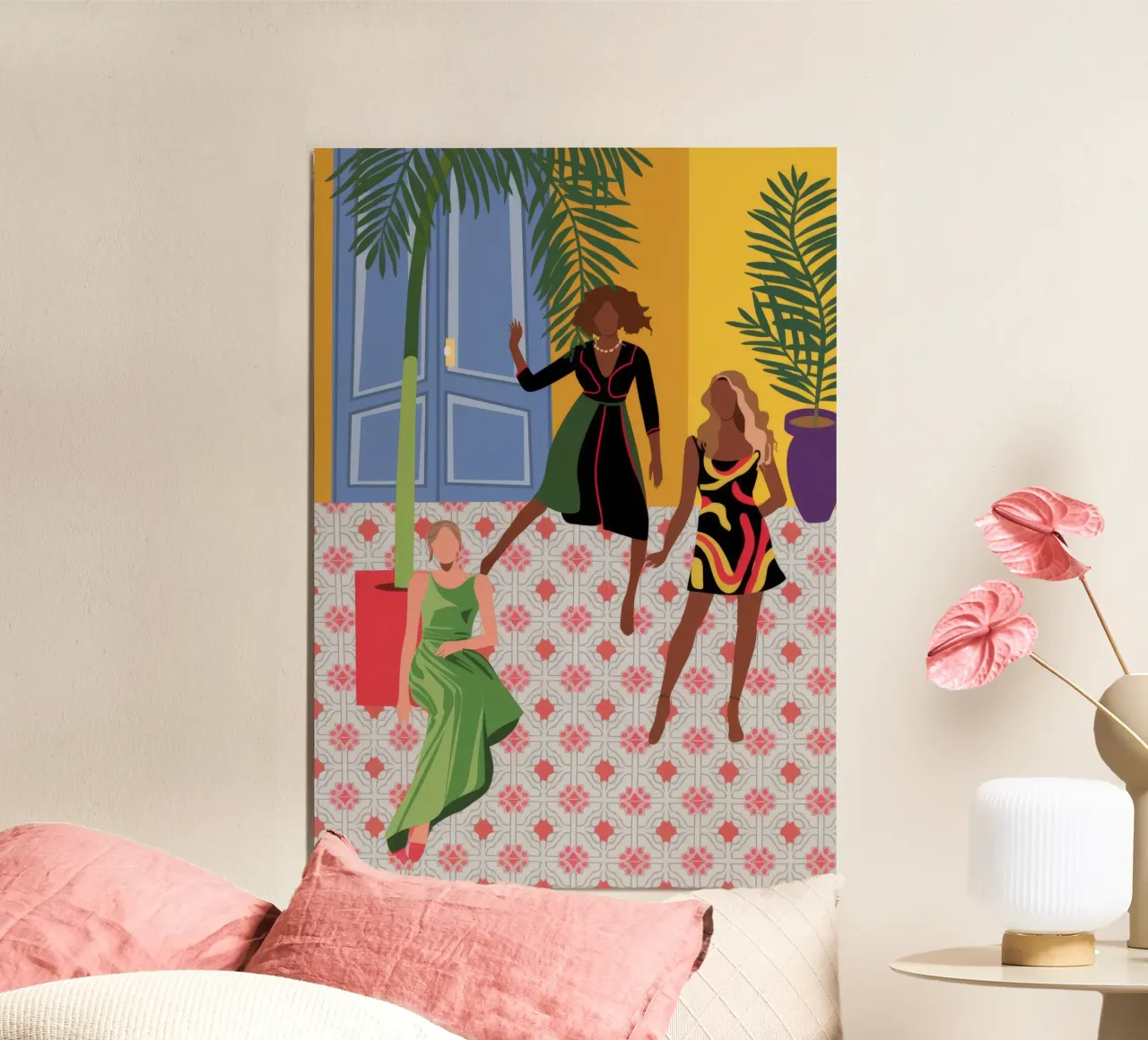 Dynamisch dansplezier hahnemühle van Veiled Canvas