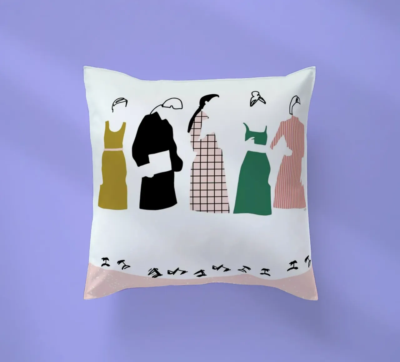 Fashion Line cuscino da Linda Gobeta