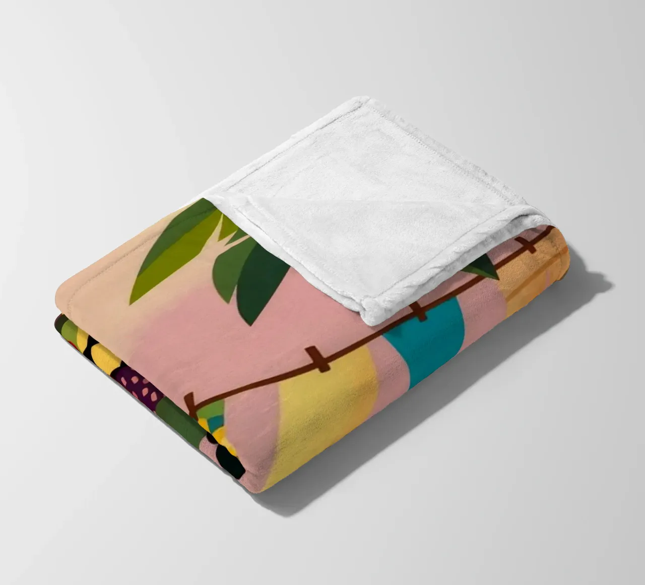 Fantasia di frutta tropicale coperta in pile da Veiled Canvas