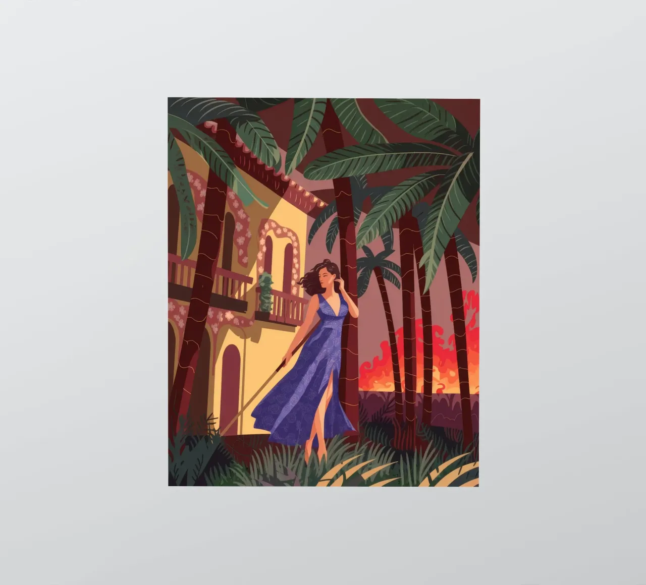 Romantic Evening Escape sticker by Veiled Canvas