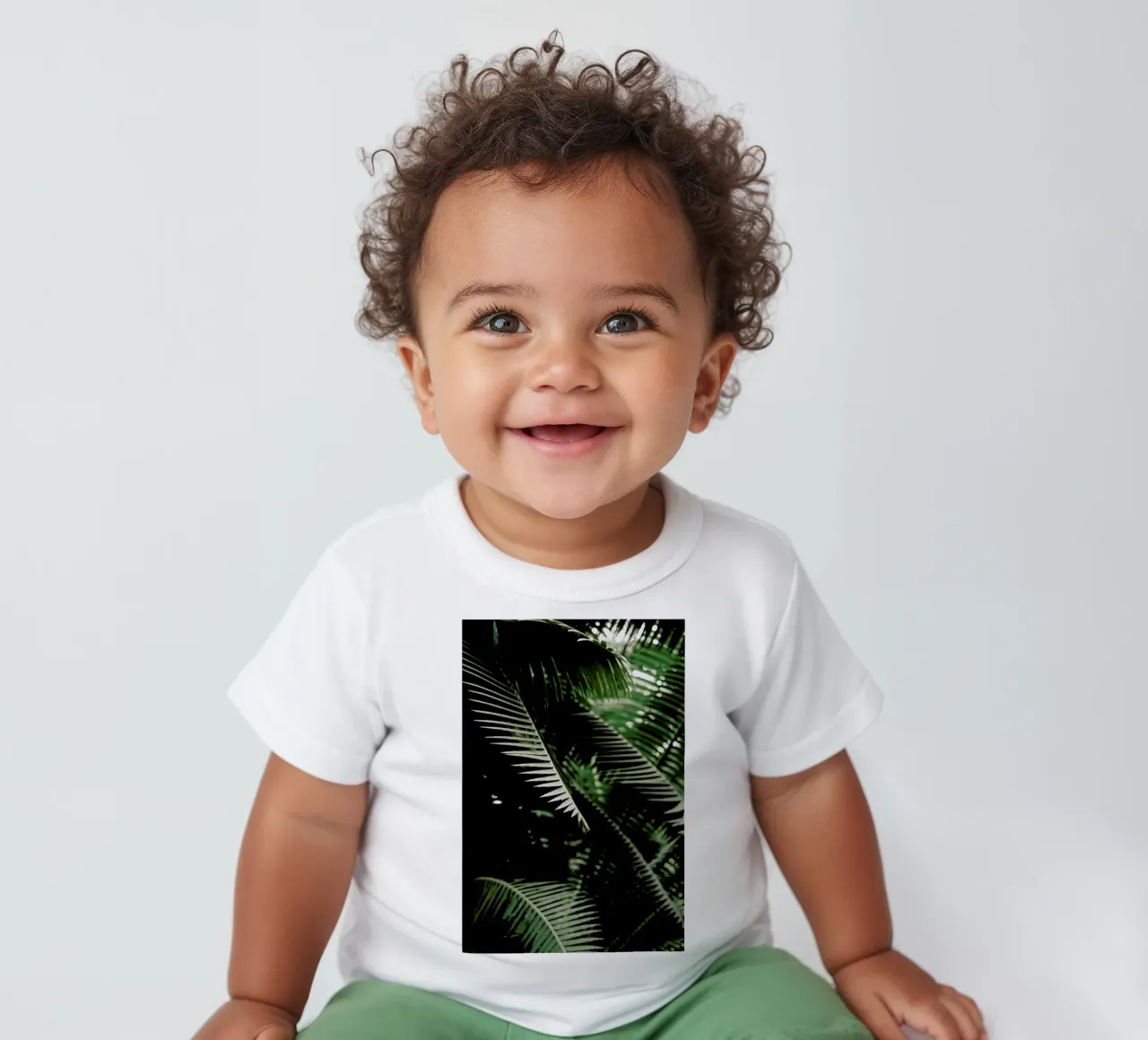 Greenery maglietta neonato da Flora & Fauna