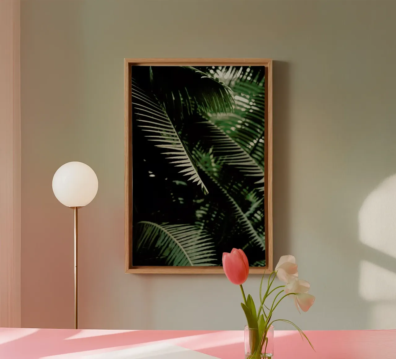 Greenery tela con Cornice a cassetta da Flora & Fauna
