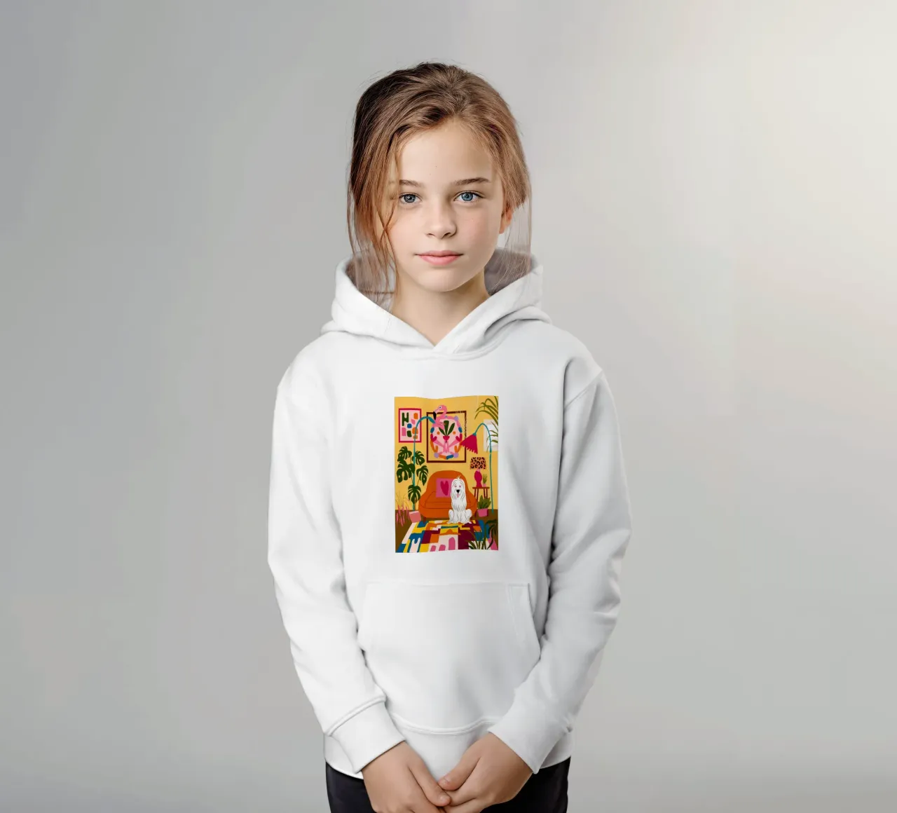 Accogliente angolo canino felpa bambino con cappuccio da Veiled Canvas