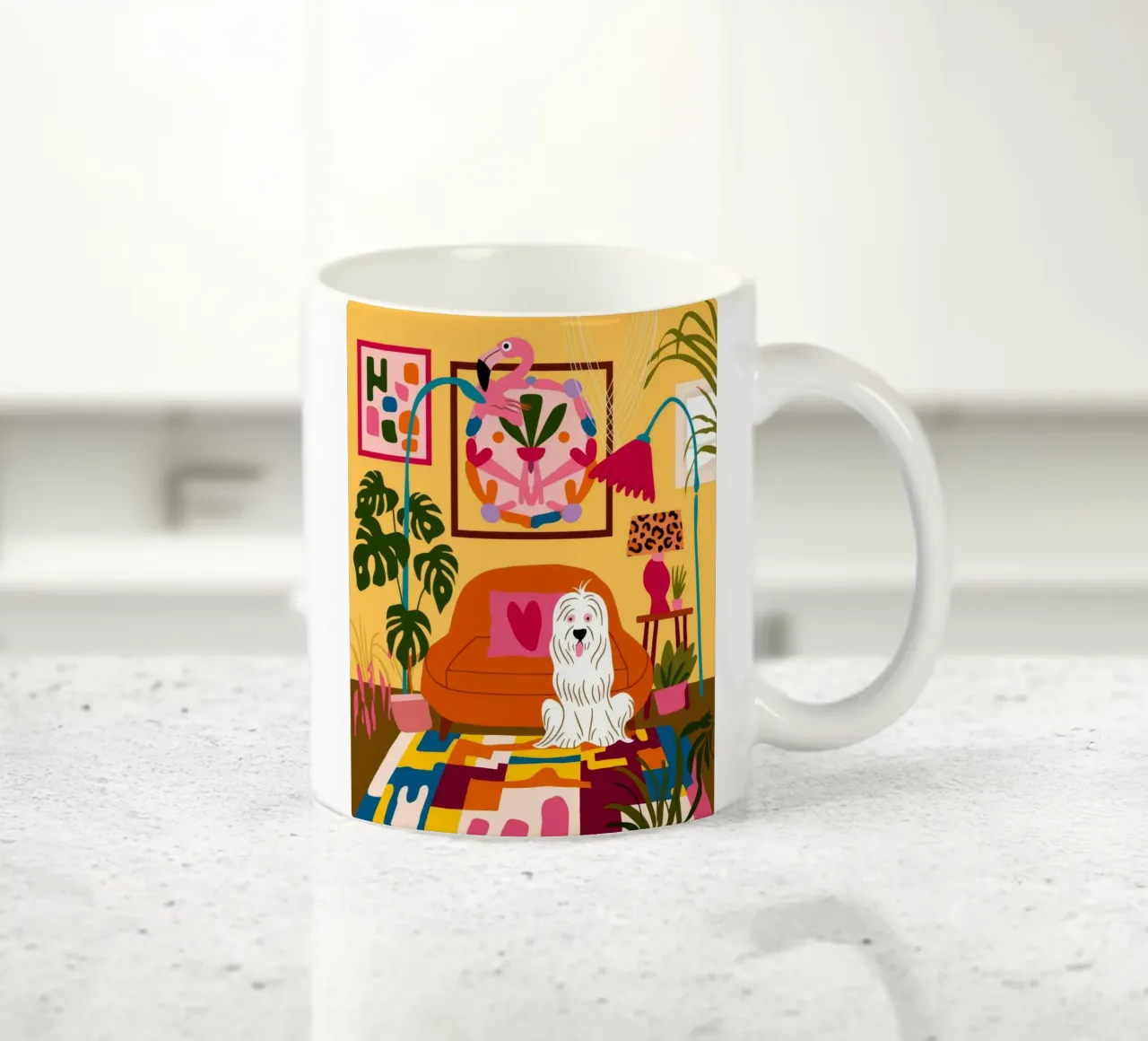 Accogliente angolo canino tazza in ceramica da Veiled Canvas