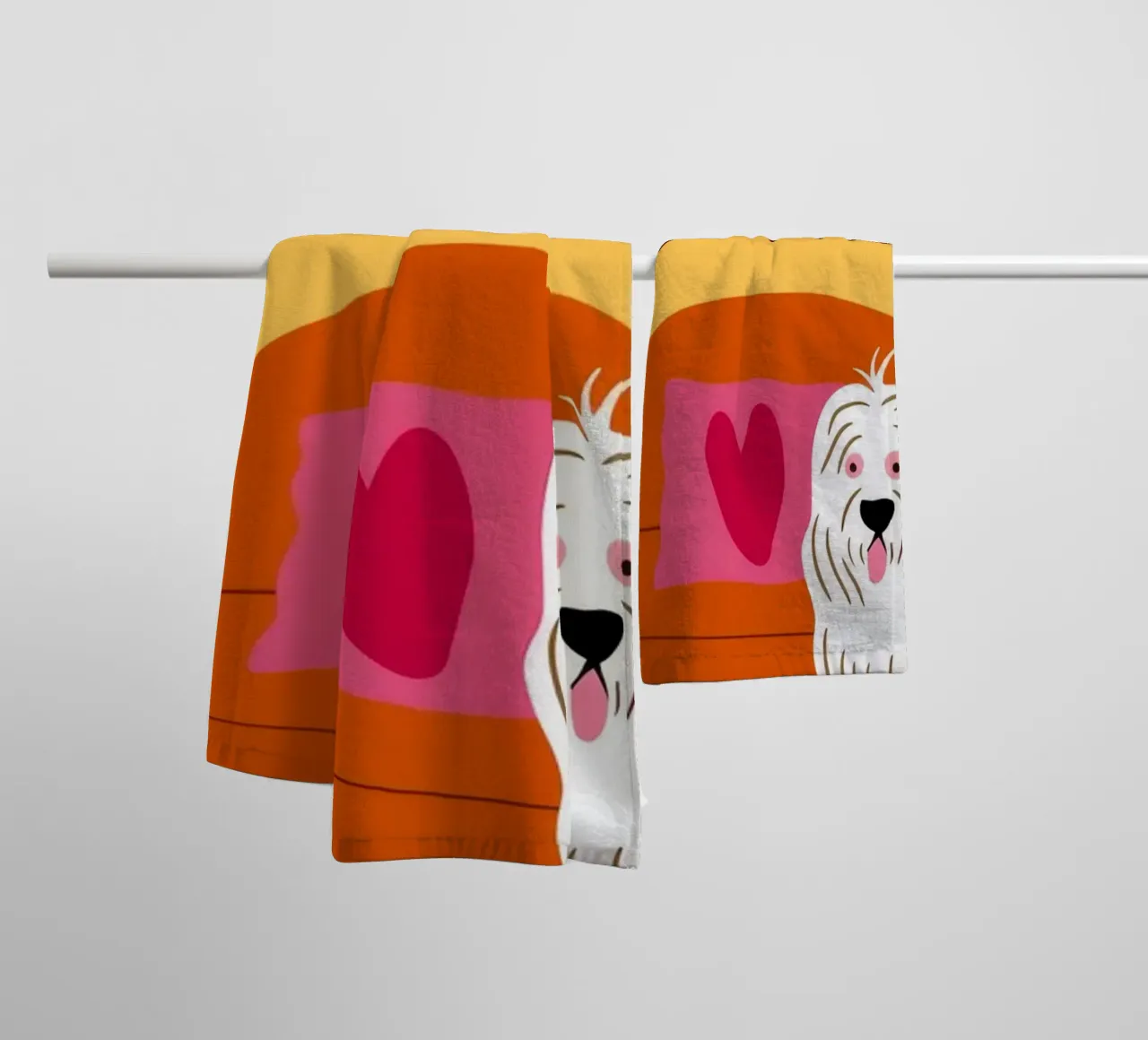 Accogliente angolo canino asciugamano da bagno da Veiled Canvas