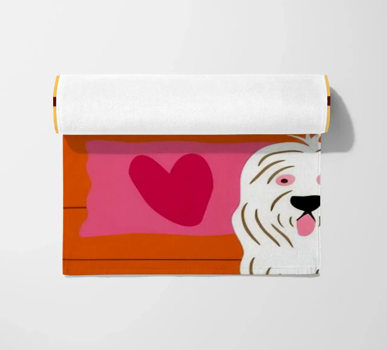 Accogliente angolo canino telo mare da Veiled Canvas