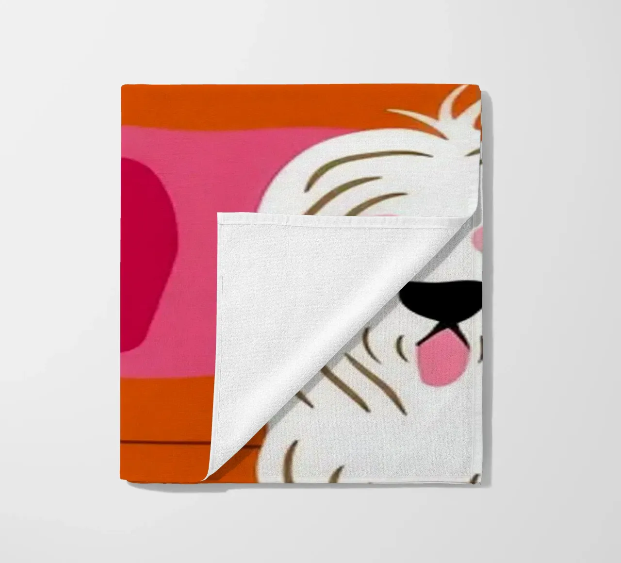 Accogliente angolo canino telo mare da Veiled Canvas