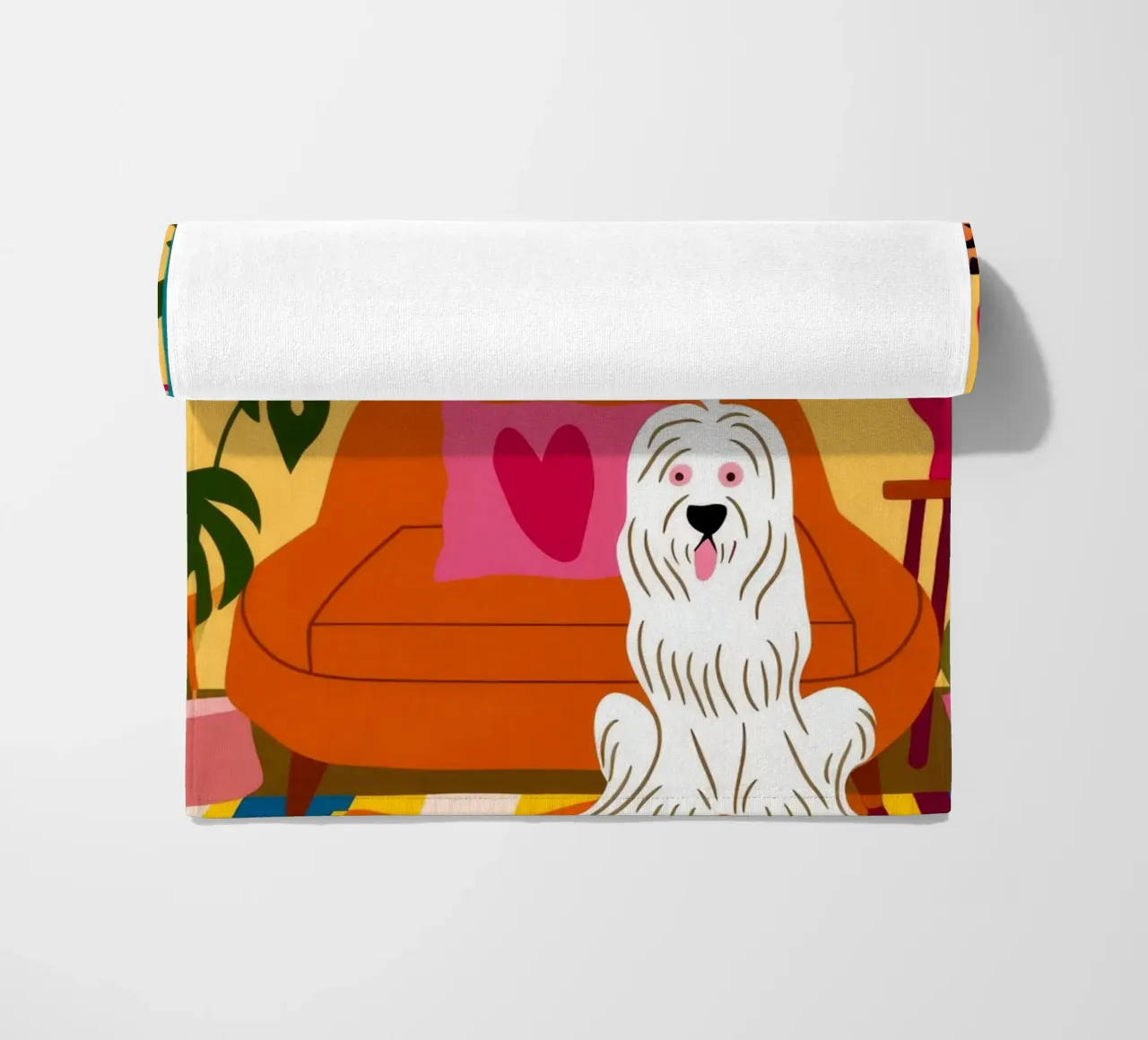 Accogliente angolo canino telo mare da Veiled Canvas
