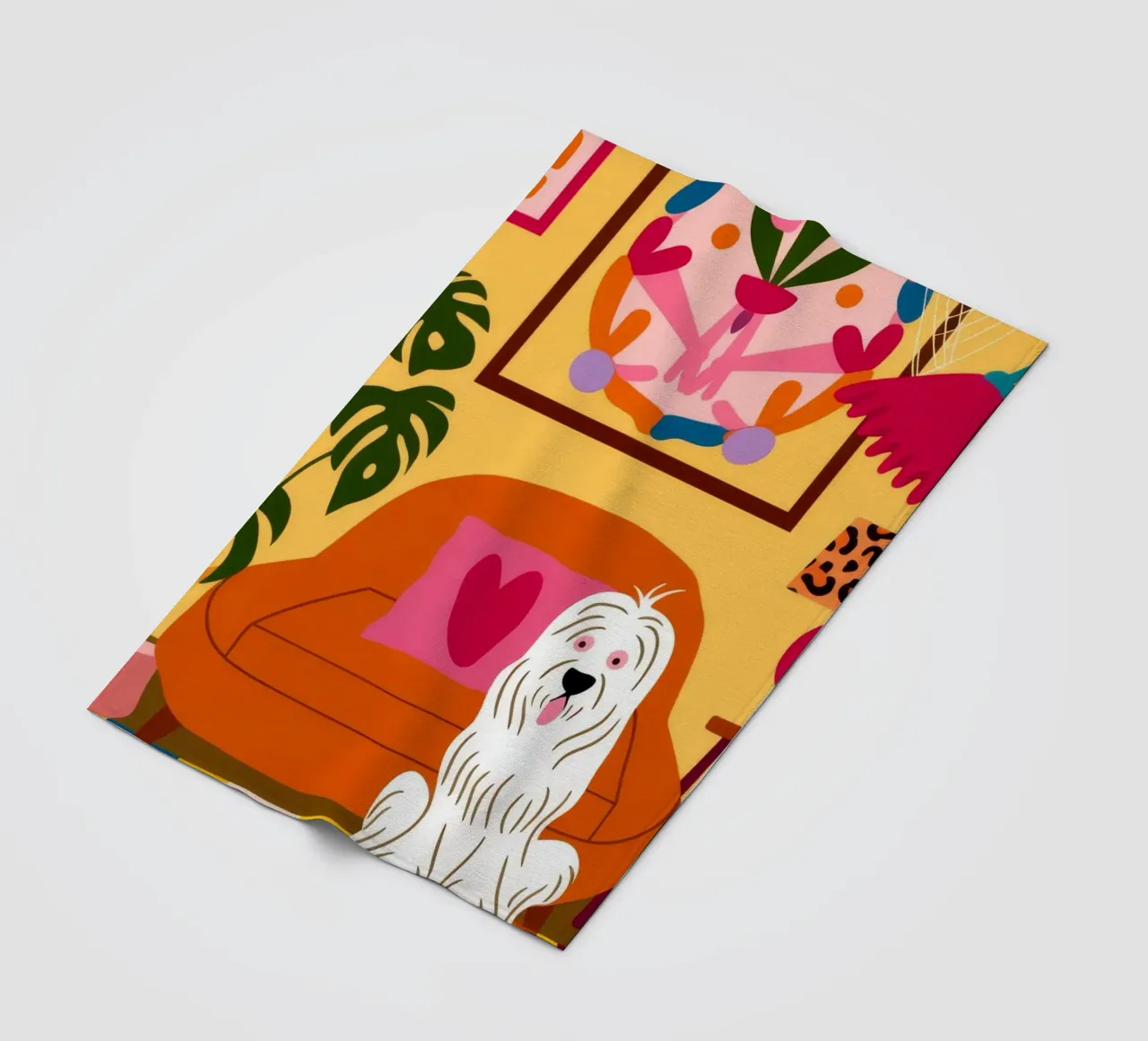 Accogliente angolo canino coperta in pile da Veiled Canvas