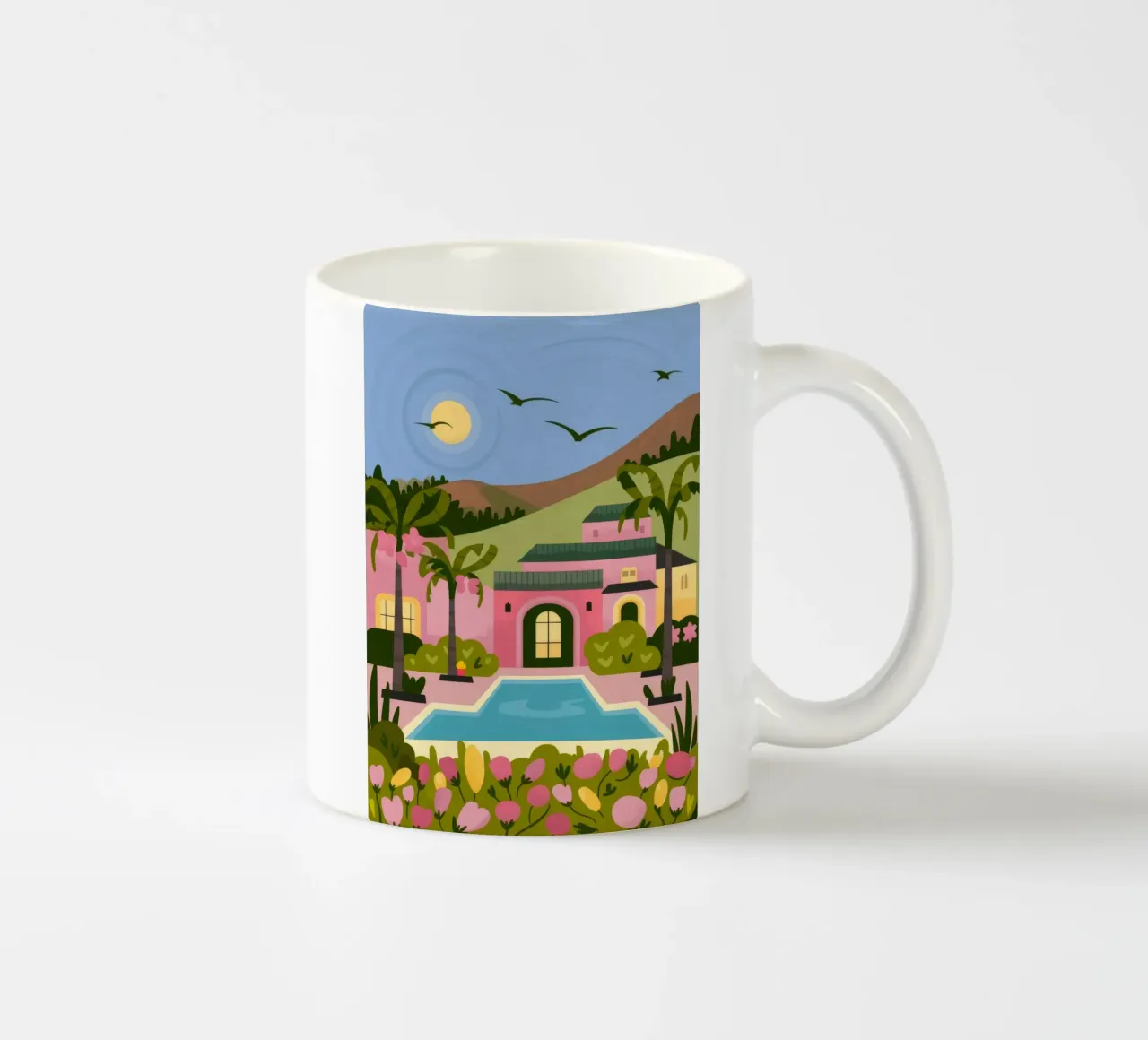 Tranquil Villa Vista tazza in ceramica da Veiled Canvas