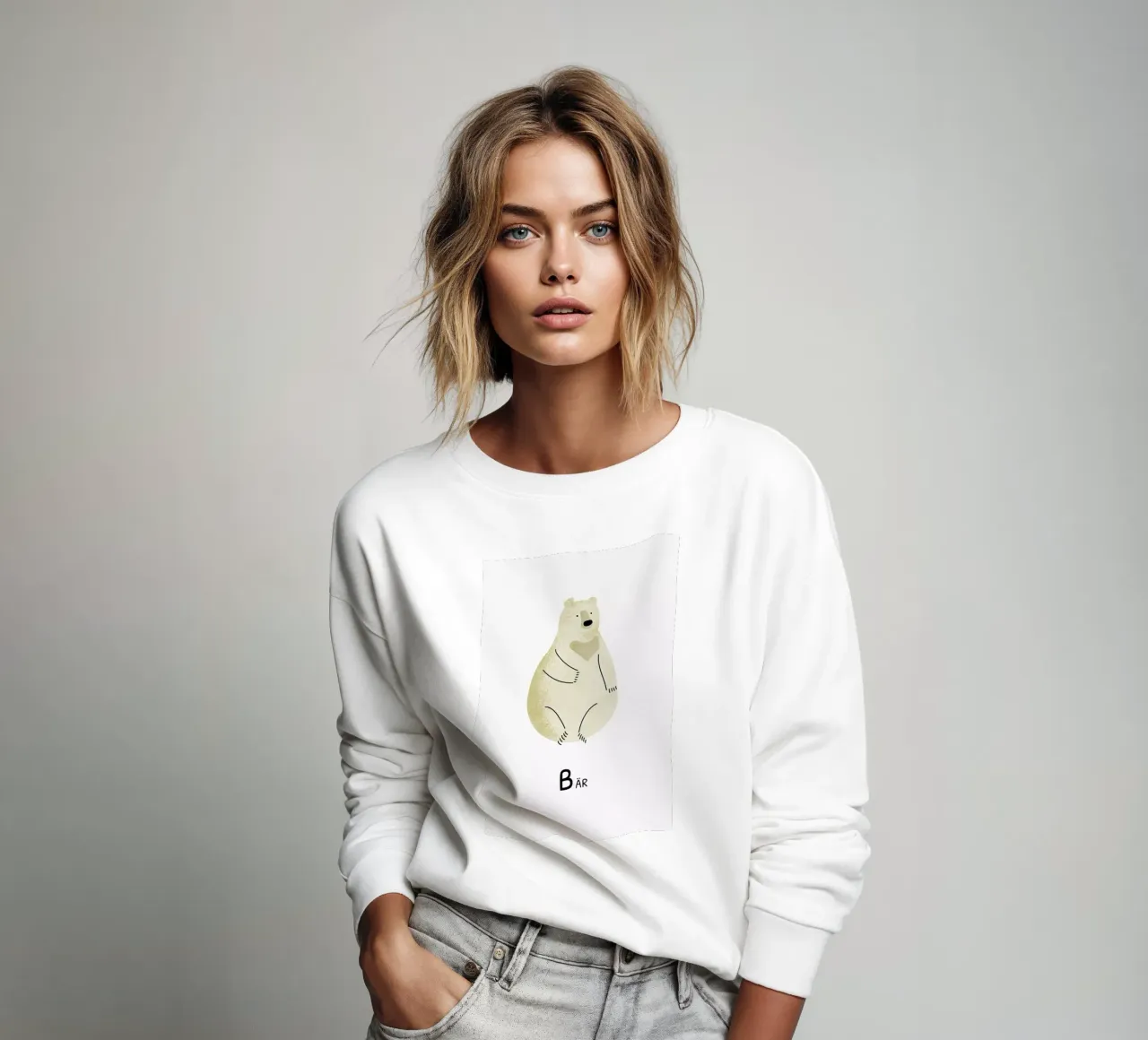 Bär sweatshirt van Little Flourishes