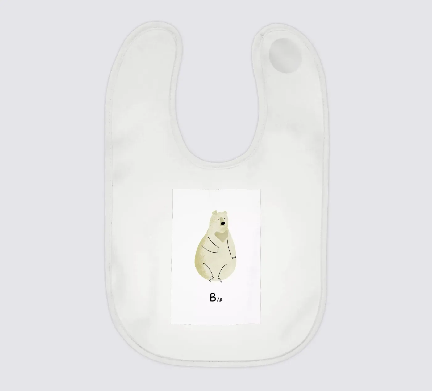 Bär baby bib by Little Flourishes