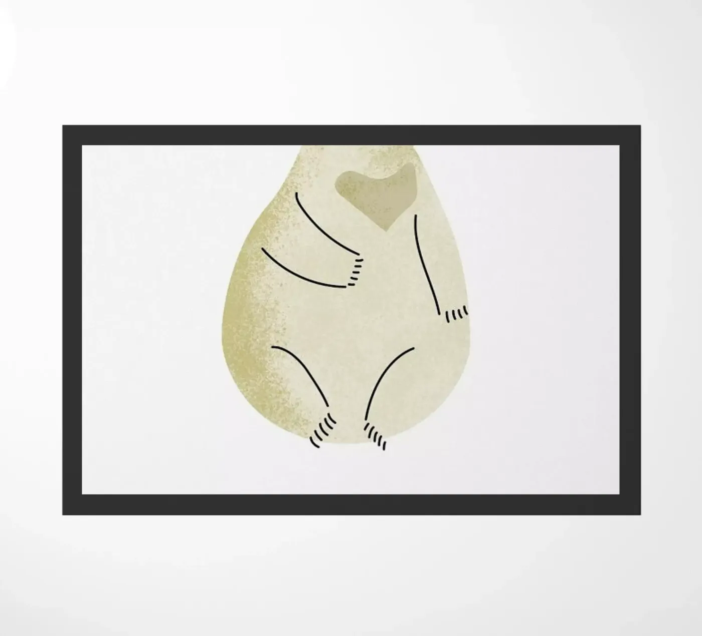 Bär doormat by Little Flourishes