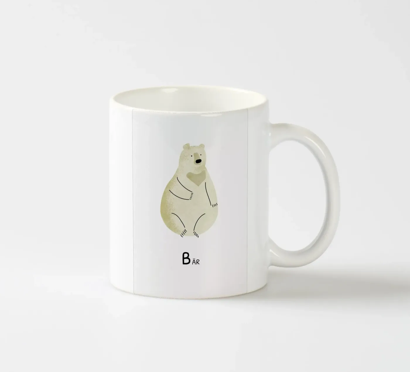 Bär ceramic mug by Little Flourishes